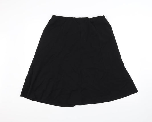 Preworn Womens Black A-Line Skirt Size 14