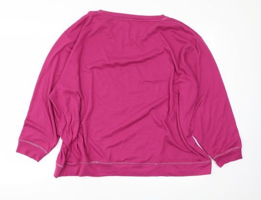 Preworn Womens Purple Pullover Jumper Size XL