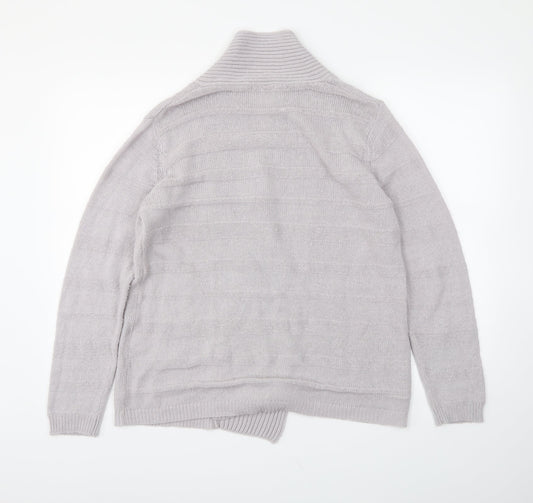 Damart Womens Grey Cardigan Jumper Size 14
