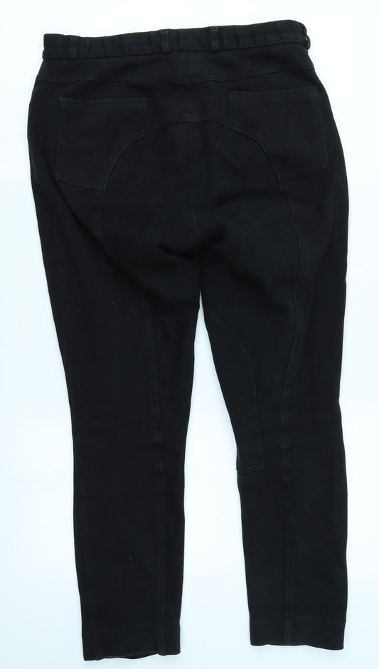 Hy Mens Black Trousers Size 32 in L25 in