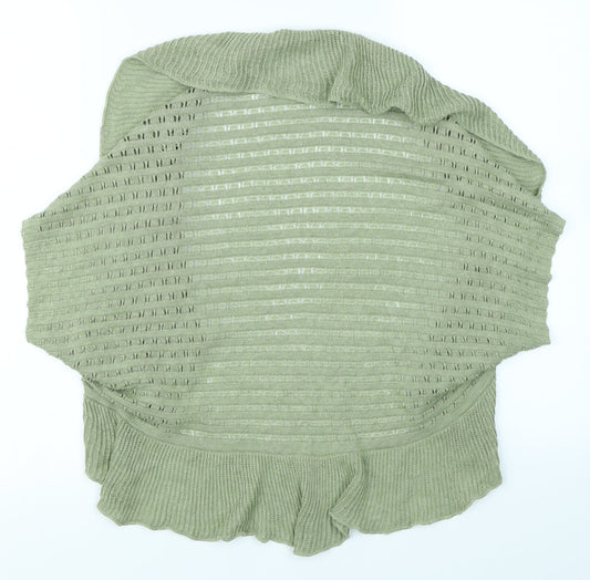 Per Una Womens Green Knit Cardigan Jumper Size M
