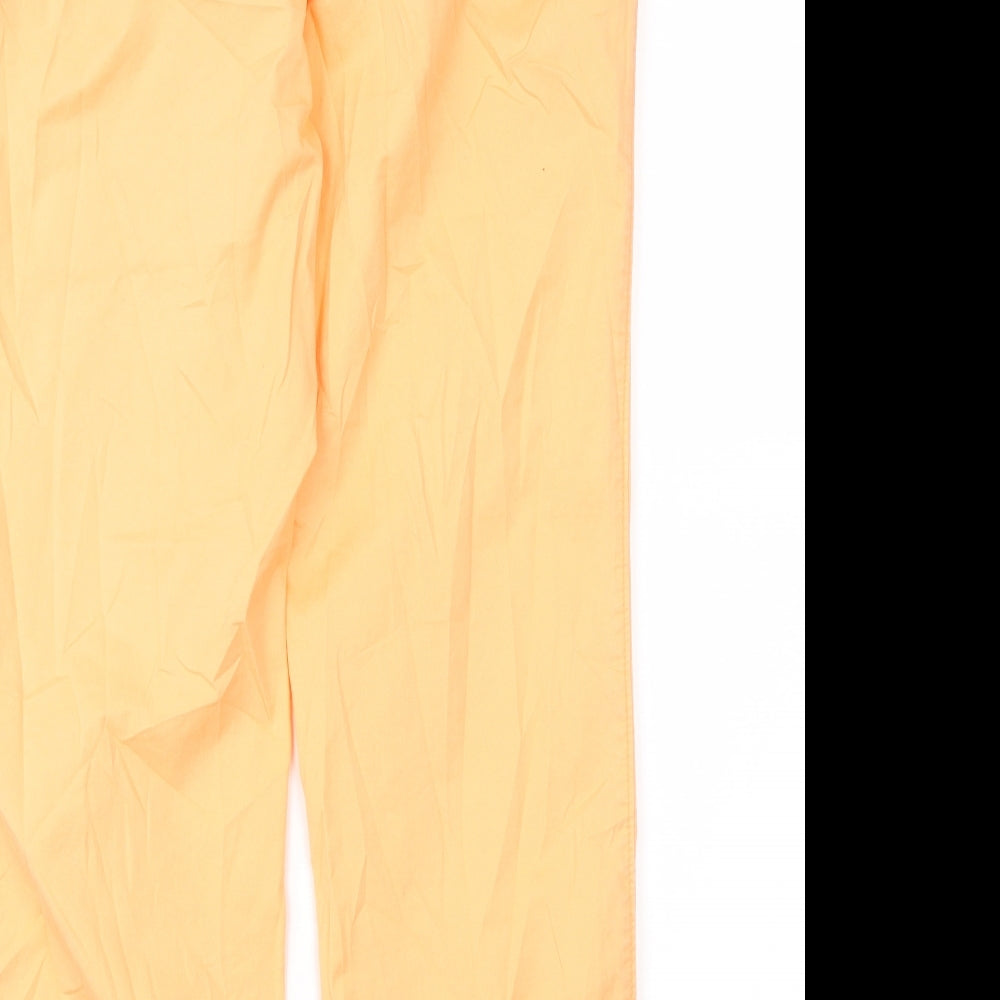 Gap Womens Orange Chino Trousers Size 8 L28 in
