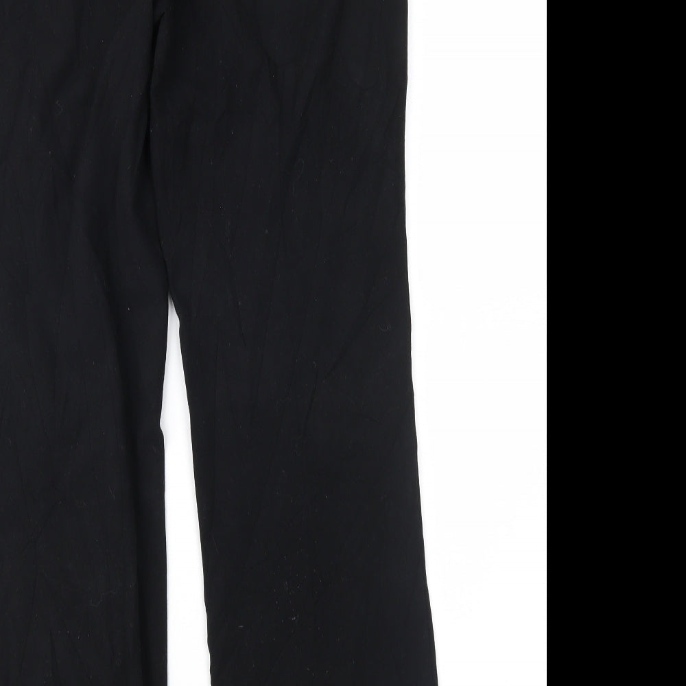Marks and Spencer Womens Black Trousers Size 10 L27 in