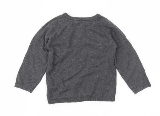 TU Baby Grey Pullover Jumper Size 12-18 Months