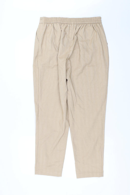 New Look Womens Beige Trousers Size 12 L27 in