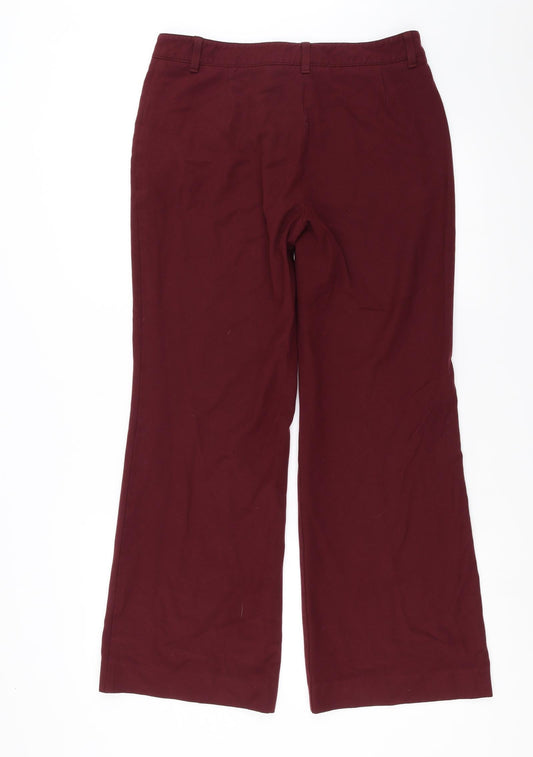 Marks and Spencer Womens Purple Trousers Size 12 L30 in