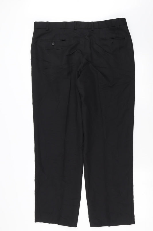 Marks and Spencer Womens Black Trousers Size 38 in L31 in
