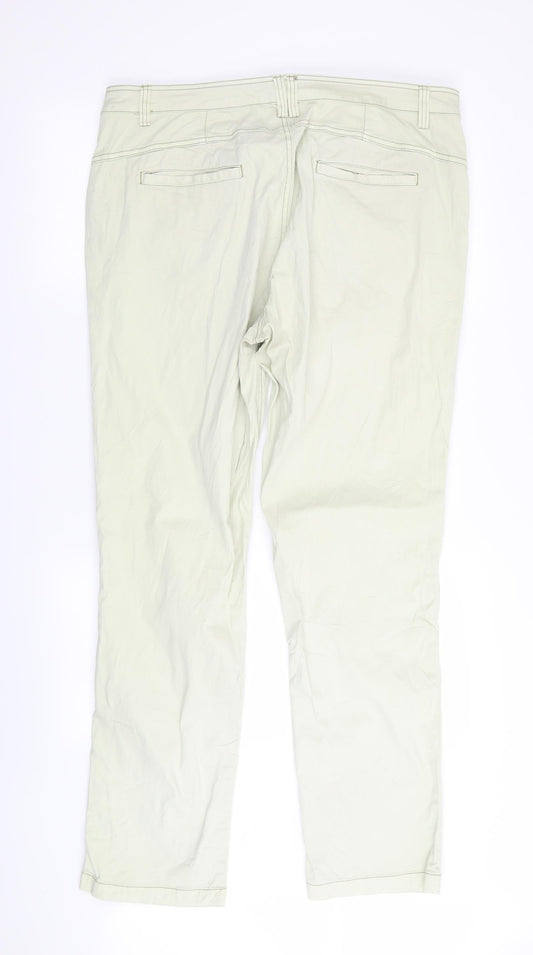 Orvis Womens Green Straight Jeans Size 14 L31 in