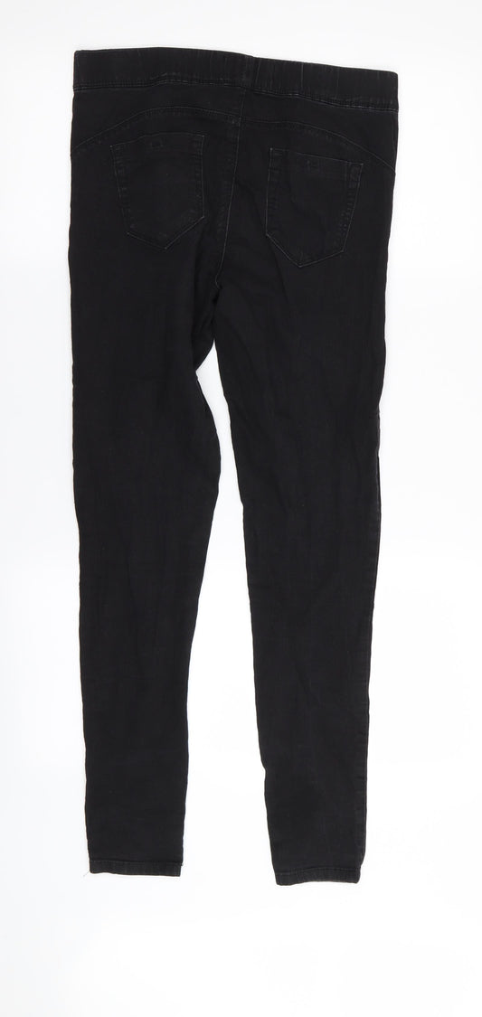 denim and co Womens Black Jegging Leggings Size 12 L29 in