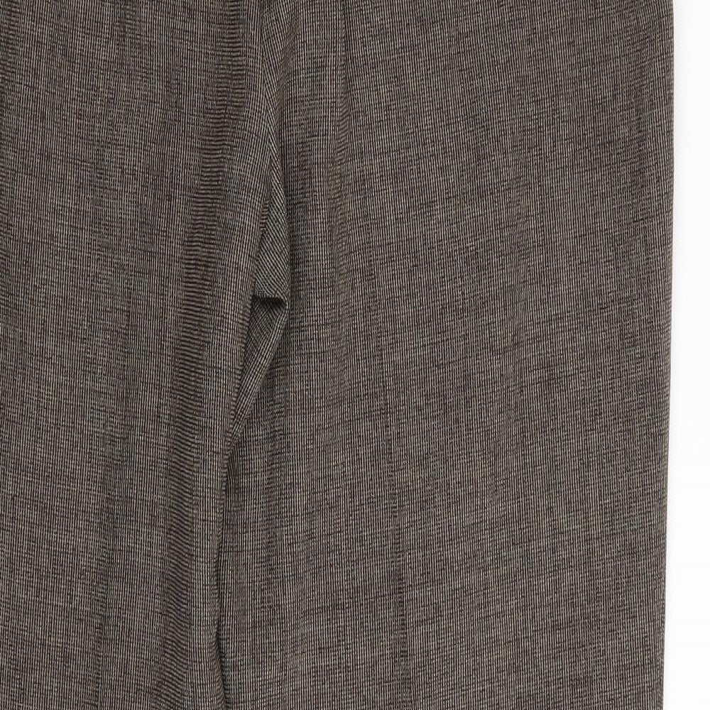 M&S Womens Brown Trousers Size 18 L29 in