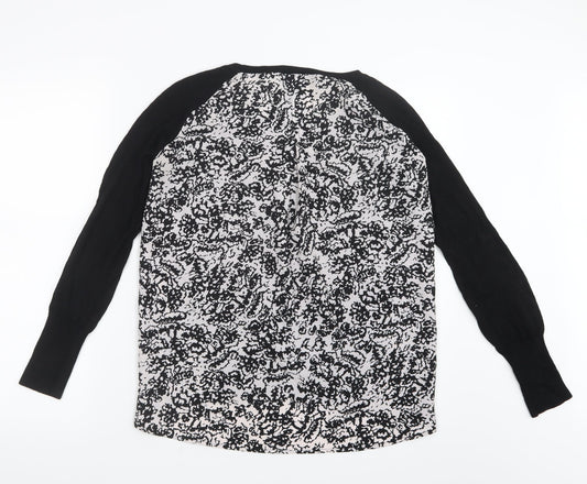 Oasis Womens Black Basic T-Shirt Size S