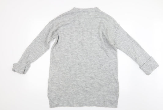 Very Womens Grey Knit Pullover Jumper Size 16