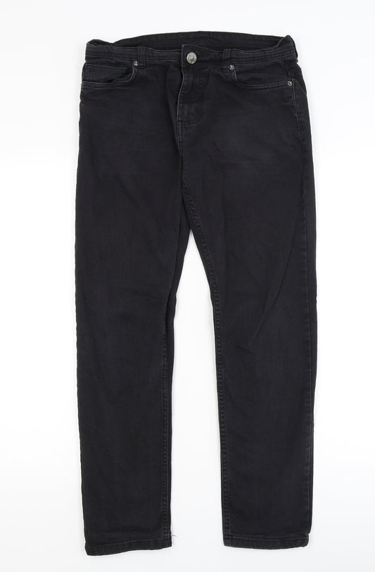 Denim Co Mens Black Skinny Jeans Size 30 in L27 in