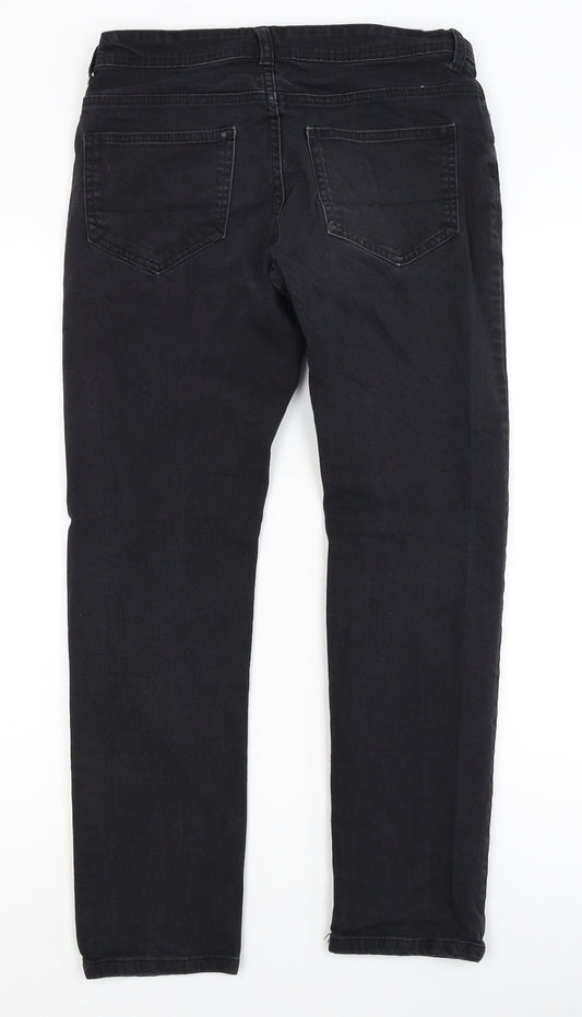 Denim Co Mens Black Skinny Jeans Size 30 in L27 in