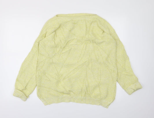 M&S Womens Yellow Pullover Jumper Size M