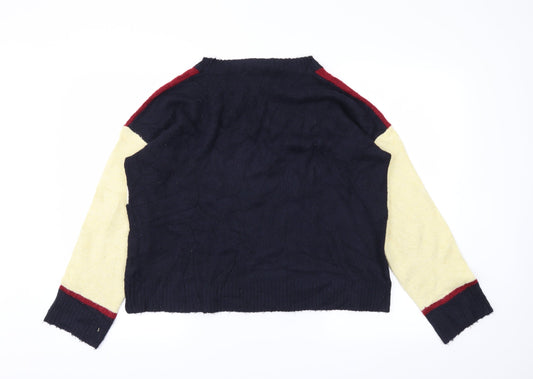 SWEEWE Womens Blue Pullover Jumper Size M