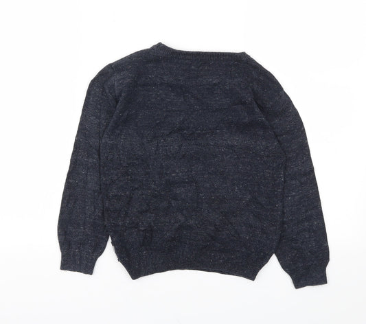 Primark Boys Blue Pullover Sweatshirt Size 6-7 Years