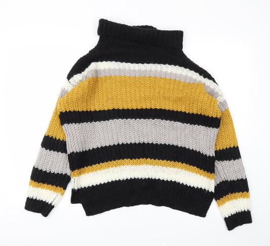 SELECT Womens Yellow Striped Pullover Jumper Size 12