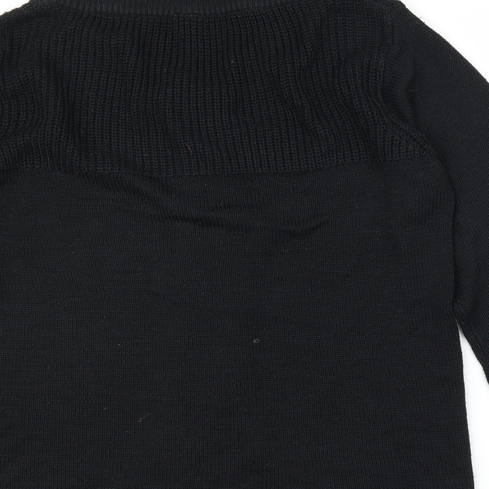 Estelle Womens Black Cardigan Jumper Size XL