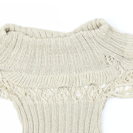 Ogo Womens Beige Pullover Jumper Size S