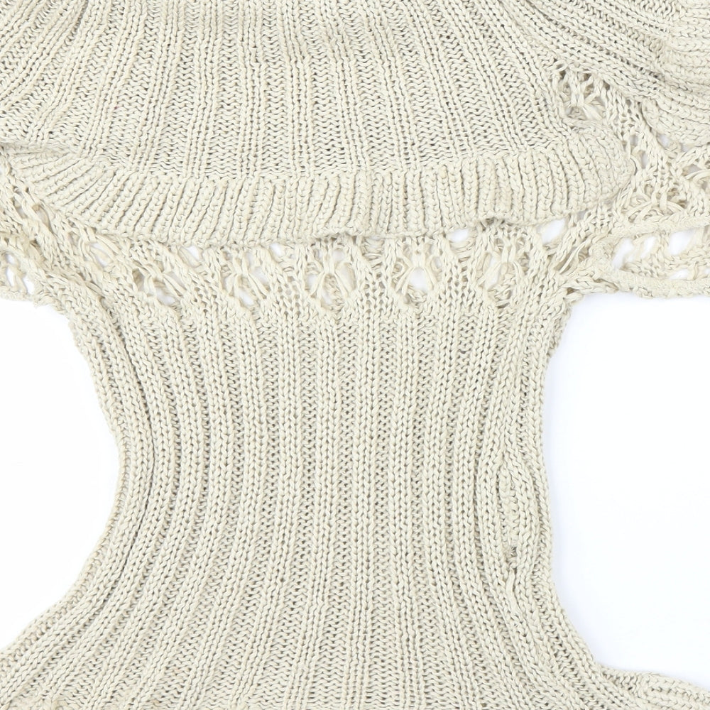 Ogo Womens Beige Pullover Jumper Size S