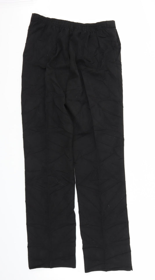 Al Paradise Womens Black Pedal Pusher Trousers Size 12 L27 in