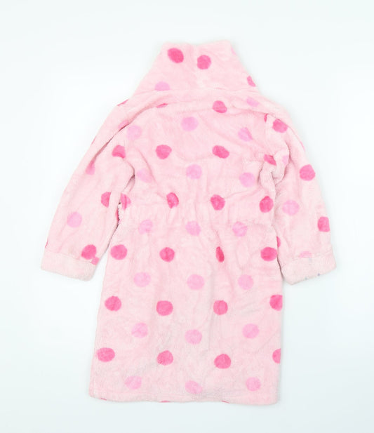 Mini Club Girls Pink Spotted Capri Robe Size 4-5 Years