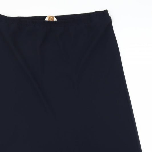 ELVI Womens Blue A-Line Skirt Size XL