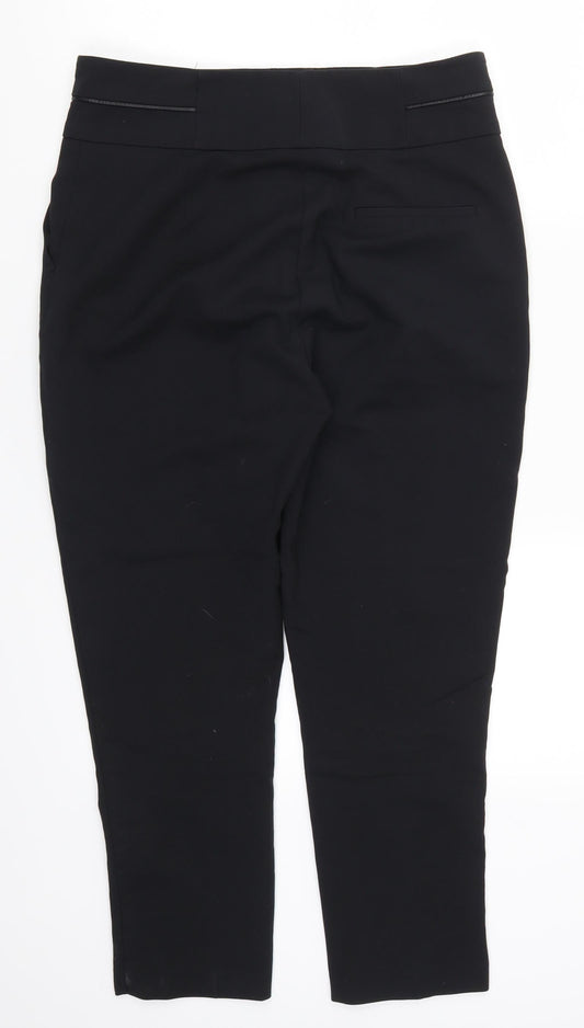 Oasis Womens Black Trousers Size 12 L24 in