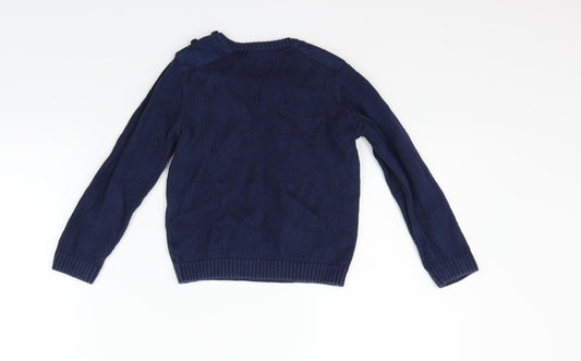 F&F Boys Blue Pullover Jumper Size 12-18 Months