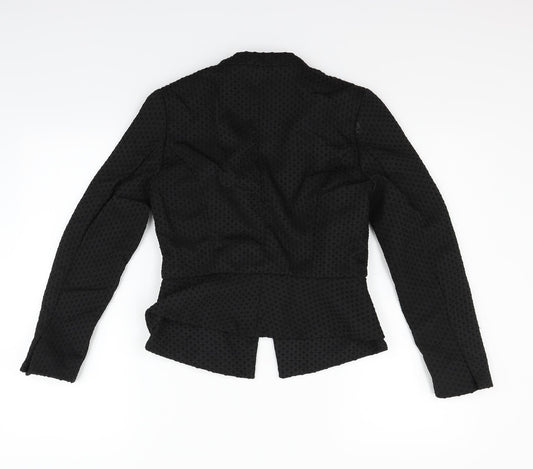 H&M Womens Black Jacket Blazer Size 8