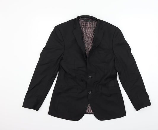 Marks and Spencer Mens Black Jacket Coat Size 36