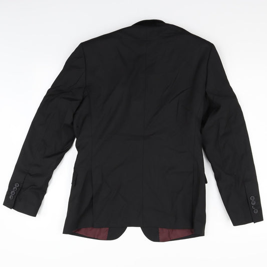 Marks and Spencer Mens Black Jacket Coat Size 36