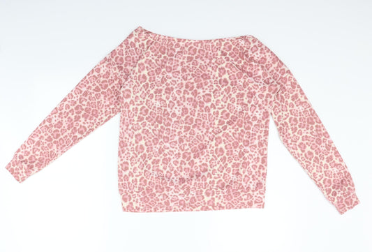 Very Girls Pink Geometric Pullover Jumper Size 8-9 Years