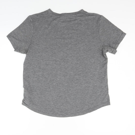 Divided Womens Grey Basic T-Shirt Size M