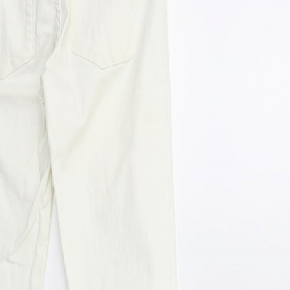 Nobody Womens White Denim Skinny Jeans Size 26 in L27 in