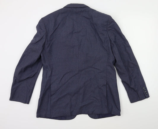 ST MICHAEL Mens Blue Jacket Suit Jacket Size 42
