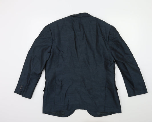 Preworn Mens Blue Jacket Suit Jacket Size 38