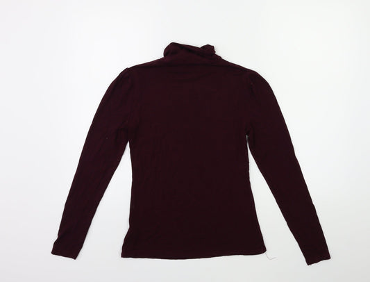 New Look Womens Purple Basic T-Shirt Size 10