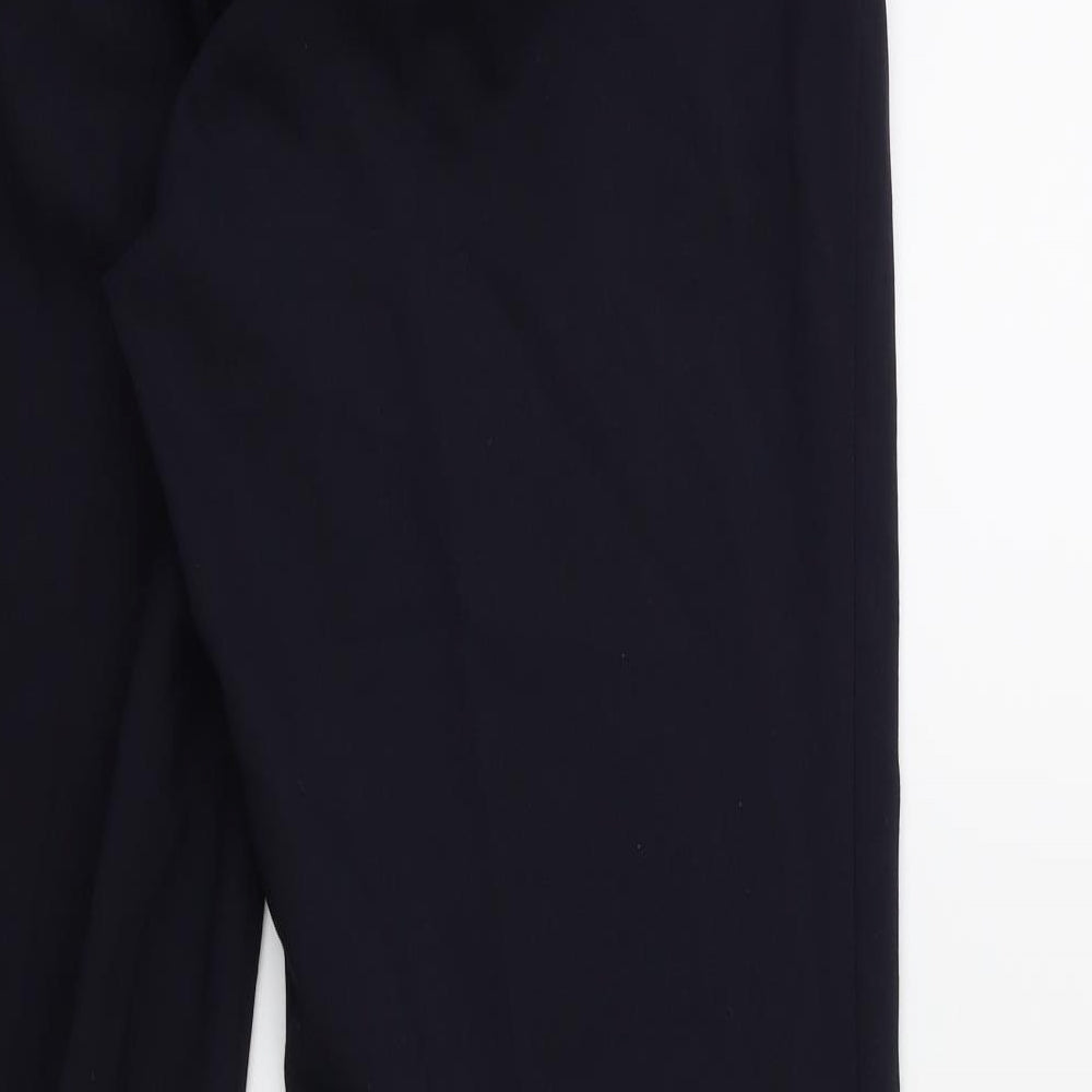 BERTONI Womens Blue Trousers Size 37 in L32 in
