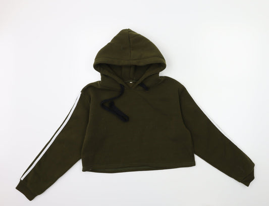 Preworn Womens Green Pullover Hoodie Size M