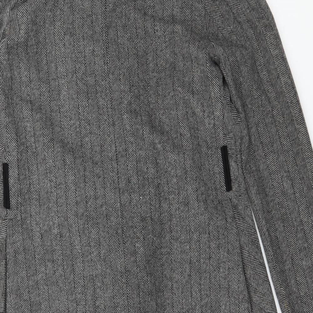 Funktional Womens Grey Herringbone Jacket Size S