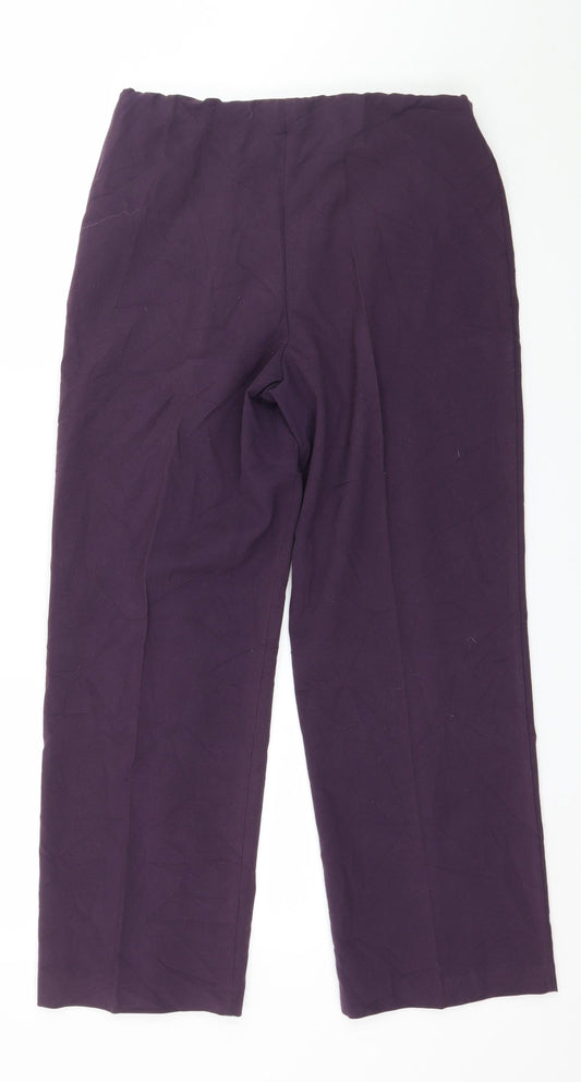 Autonomy Womens Purple Trousers Size 10 L26 in