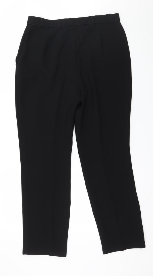 Marks and Spencer Womens Black Trousers Size 12 L29 in