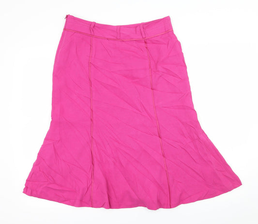Preworn Womens Pink A-Line Skirt Size 32 in