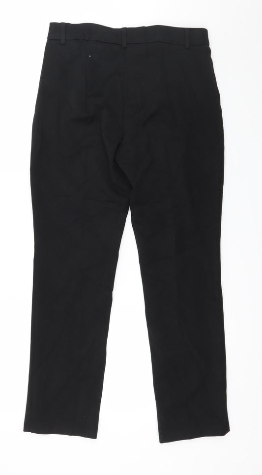 Marks and Spencer Womens Black Trousers Size 10 L28 in