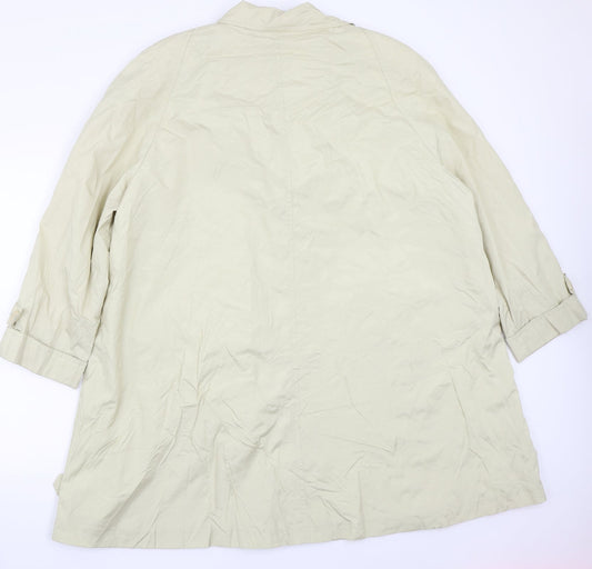 C&A Womens Beige Jacket Coat Size 16