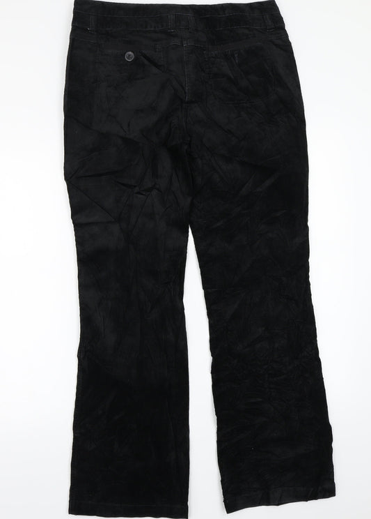 NEXT Womens Black Trousers Size 14 L30.5 in