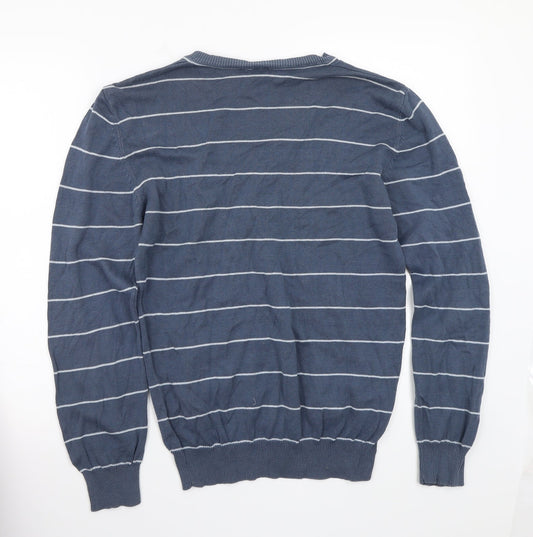 Easy Mens Blue Pullover Jumper Size S