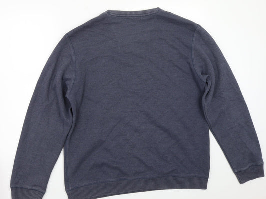 Easy Mens Blue Pullover Jumper Size L